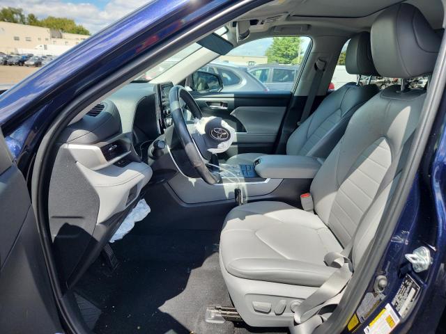 5TDGZRBH8NS208255 - 2022 TOYOTA HIGHLANDER XLE BLUE photo 7