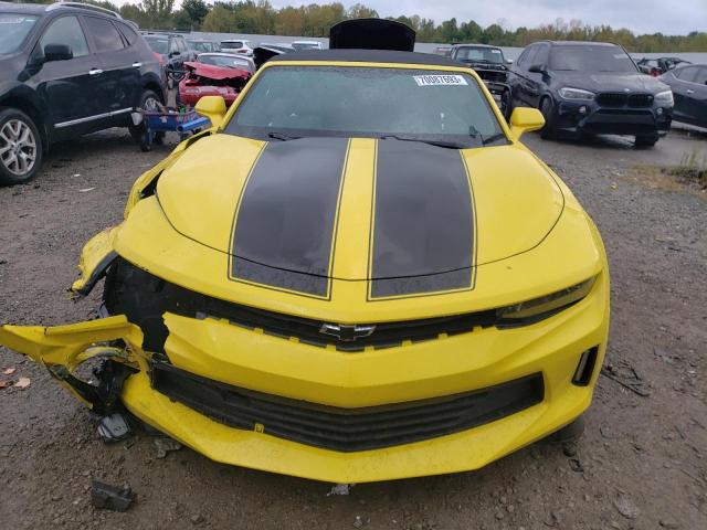 1G1FD3DS6G0162892 - 2016 CHEVROLET CAMARO LT YELLOW photo 5