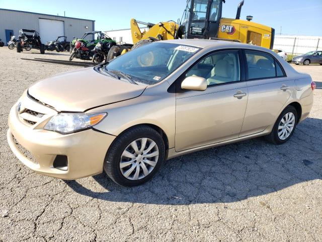 5YFBU4EE2CP024450 - 2012 TOYOTA COROLLA LE BASE GOLD photo 1