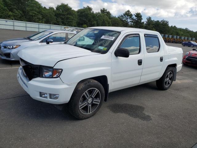 5FPYK1F77EB003310 - 2014 HONDA RIDGELINE SPORT WHITE photo 1