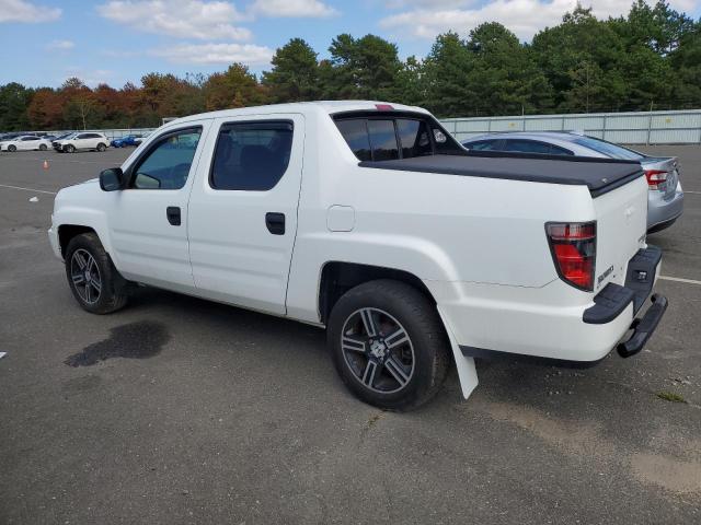 5FPYK1F77EB003310 - 2014 HONDA RIDGELINE SPORT WHITE photo 2