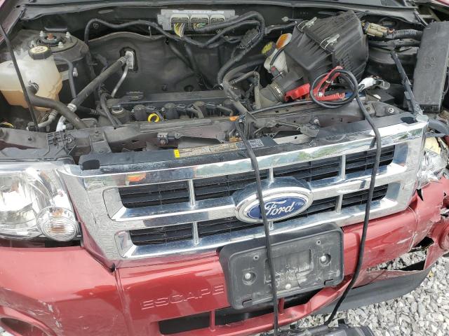 1FMCU0D75CKA34478 - 2012 FORD ESCAPE XLT BURGUNDY photo 12