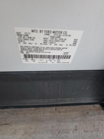 1FM5K7D84FGC23100 - 2015 FORD EXPLORER XLT WHITE photo 13