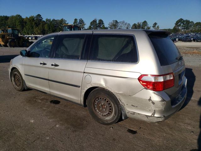 5FNRL38266B096460 - 2006 HONDA ODYSSEY LX SILVER photo 2