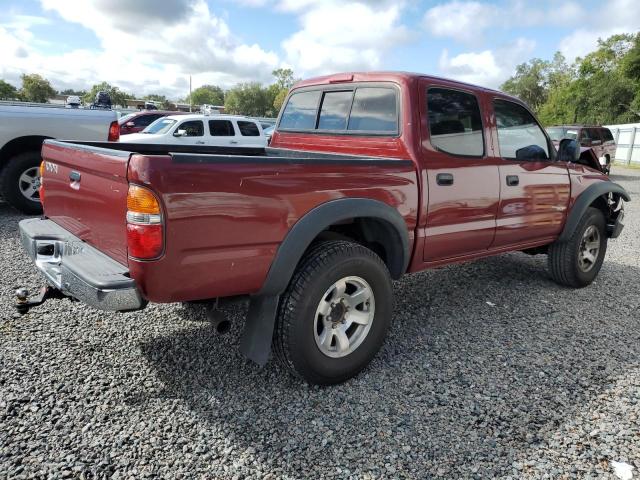 5TEGN92N42Z010272 - 2002 TOYOTA TACOMA DOUBLE CAB PRERUNNER BURGUNDY photo 3