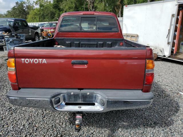 5TEGN92N42Z010272 - 2002 TOYOTA TACOMA DOUBLE CAB PRERUNNER BURGUNDY photo 6
