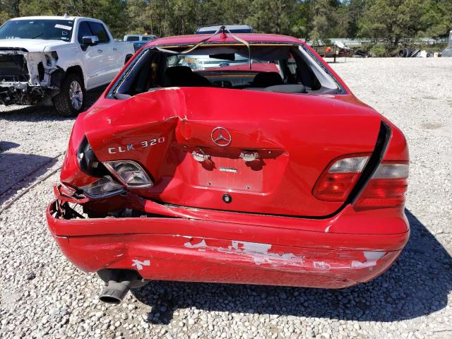 WDBLJ65G72T128125 - 2002 MERCEDES-BENZ CLK 320 RED photo 6