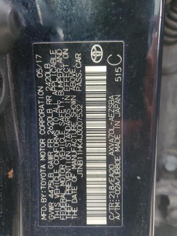 JTNB11HK4J3007532 - 2018 TOYOTA CAMRY L Қара фото 12