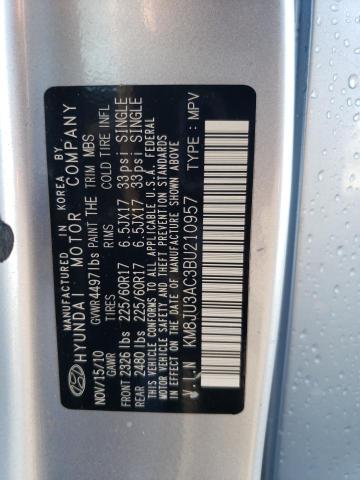 KM8JU3AC3BU210957 - 2011 HYUNDAI TUCSON GLS BLUE photo 13