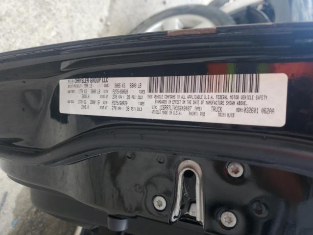 1C6RR7LT0DS649407 - 2013 RAM 1500 SLT BLACK photo 12