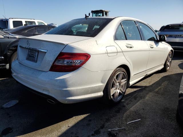 WDDGF56X38F136054 - 2008 MERCEDES-BENZ C 350 WHITE photo 3