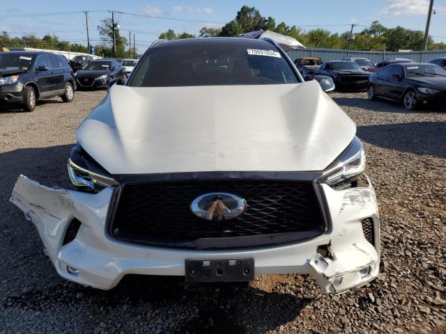 3PCAJ5BB3NF107145 - 2022 INFINITI QX50 LUXE WHITE photo 5