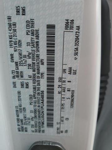 1FMCU0GN1PUA64856 - 2023 FORD ESCAPE ACTIVE თეთრი ფოტო 14