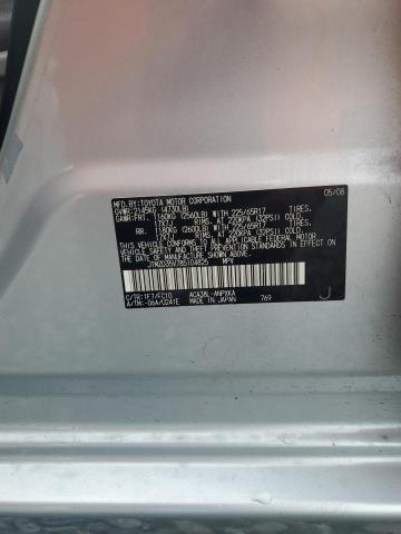JTMZD35V785104825 - 2008 TOYOTA RAV4 SILVER photo 13