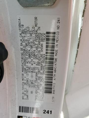 3TMJU4GN4BM114245 - 2011 TOYOTA TACOMA DOUBLE CAB PRERUNNER WHITE photo 12