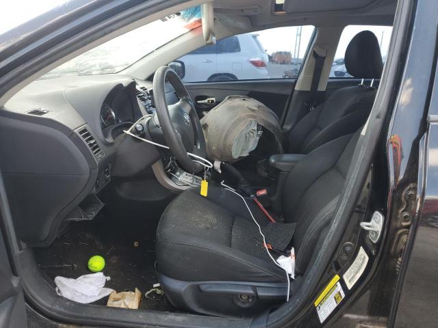 5YFBU4EE3CP062818 - 2012 TOYOTA COROLLA BASE Noir photo 7
