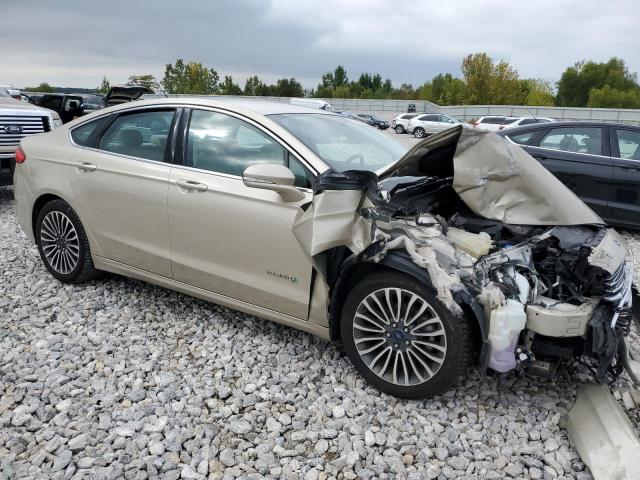 3FA6P0RU0HR399926 - 2017 FORD FUSION TITANIUM HEV TAN photo 4