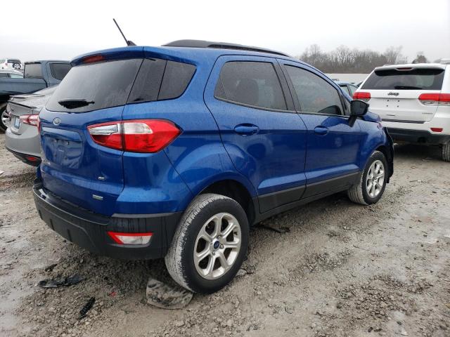 MAJ3S2GE7LC312829 - 2020 FORD ECOSPORT SE BLUE photo 3