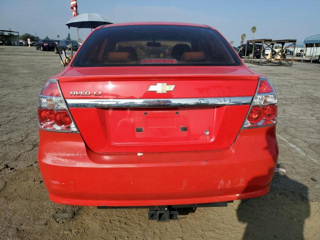 KL1TD5DE7BB160346 - 2011 CHEVROLET AVEO LS Qırmızı foto 6