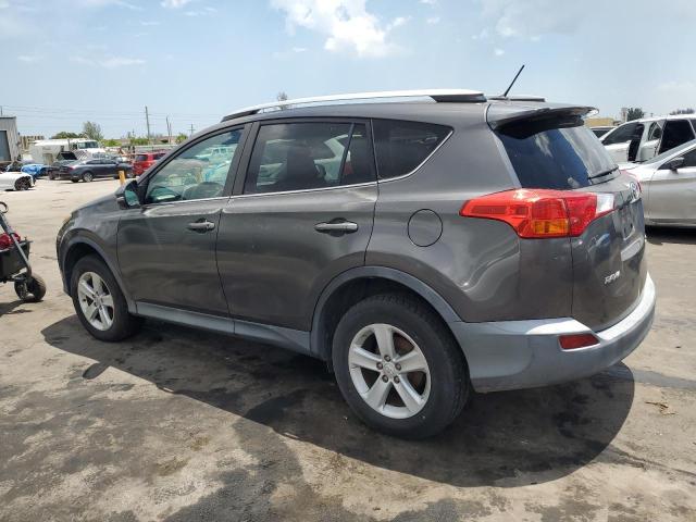 2T3WFREV2EW108043 - 2014 TOYOTA RAV4 XLE ნაცრისფერი ფოტო 2