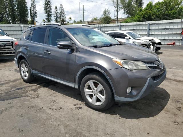 2T3WFREV2EW108043 - 2014 TOYOTA RAV4 XLE ნაცრისფერი ფოტო 4