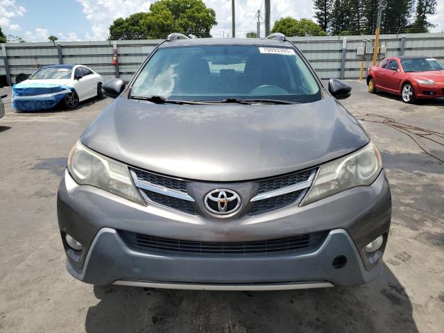 2T3WFREV2EW108043 - 2014 TOYOTA RAV4 XLE ნაცრისფერი ფოტო 5