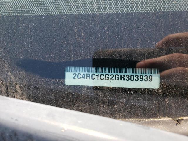 2C4RC1CG2GR303939 - 2016 CHRYSLER TOWN & COU TOURING L SILVER photo 13