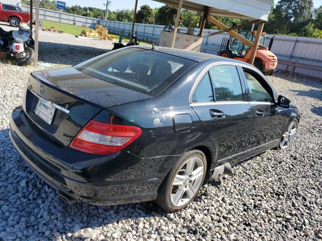 WDDGF5EB3BA525111 - 2011 MERCEDES-BENZ C 300 BLACK photo 3
