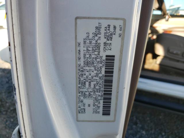 5TBBT481X4S443594 - 2004 TOYOTA TUNDRA ACCESS CAB LIMITED WHITE photo 12