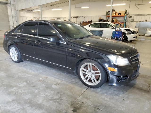 WDDGF8AB2EG206856 - 2014 MERCEDES-BENZ C 300 4MATIC BLACK photo 4