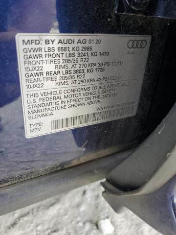 WA1VXAF79LD004096 - 2020 AUDI Q7 PRESTIGE BLUE photo 13