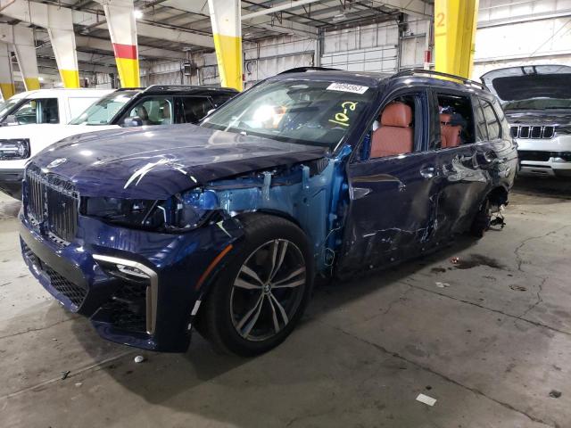 5UXCX6C04N9K62287 - 2022 BMW X7 M50I BLUE photo 1