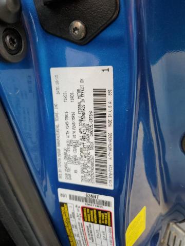 5TFRZ5CN9GX003367 - 2016 TOYOTA TACOMA ACCESS CAB ლურჯი ფოტო 12