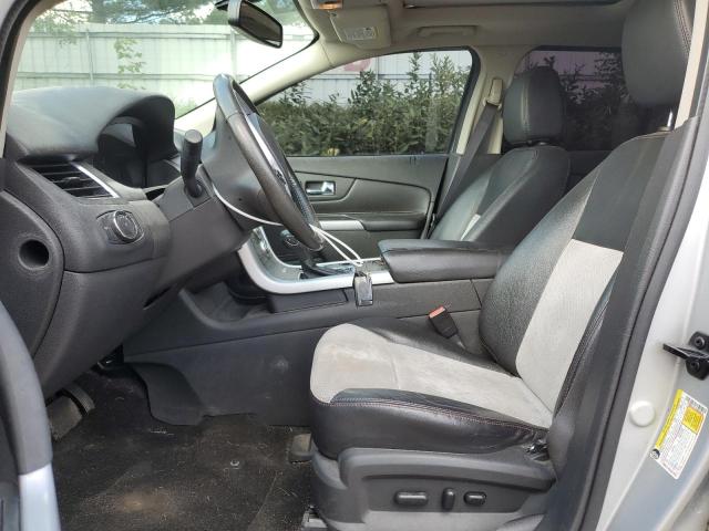 2FMDK4JC1EBA59619 - 2014 FORD EDGE SEL SILVER photo 7