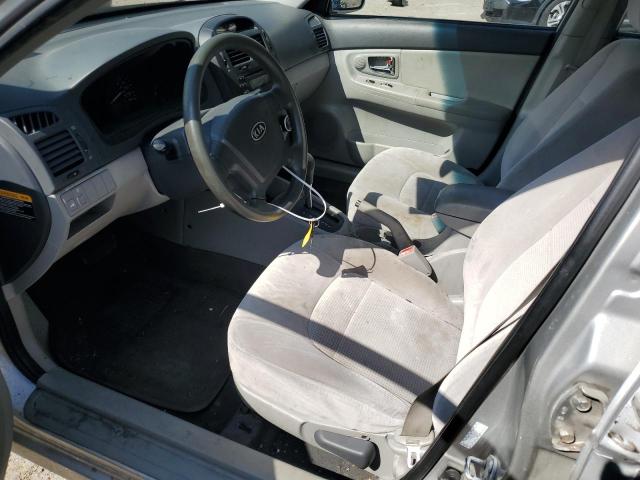 KNAFE122285513780 - 2008 KIA SPECTRA EX SILVER photo 7