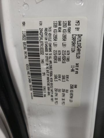 2A4GP54L87R183332 - 2007 CHRYSLER TOWN & COU TOURING Ağ foto 13