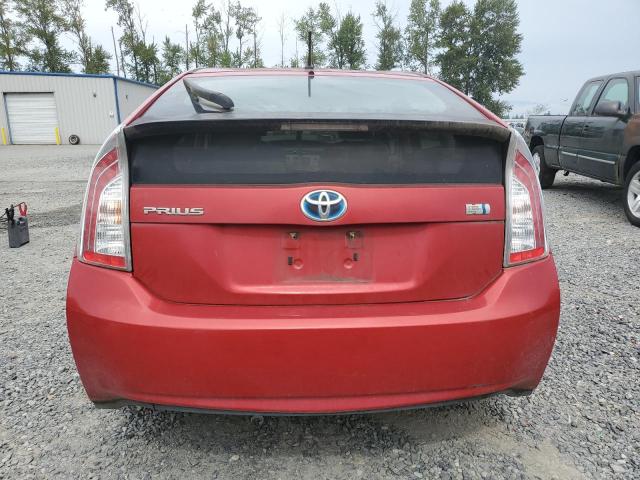 JTDKN3DU2C0335368 - 2012 TOYOTA PRIUS 红色 照片 6