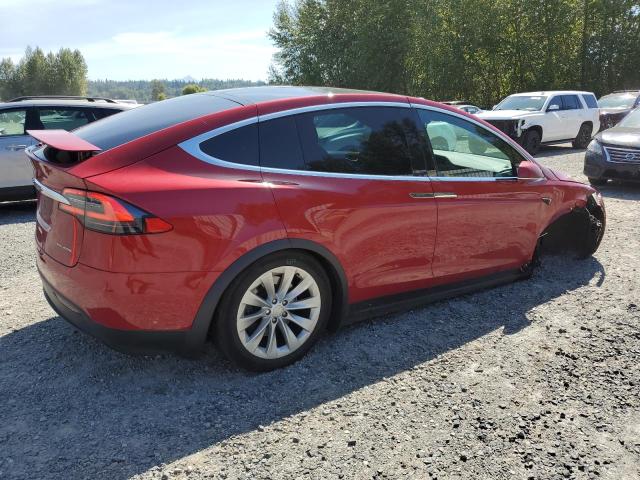 5YJXCBE27KF182781 - 2019 TESLA MODEL X Czerwony zdjęcie 3