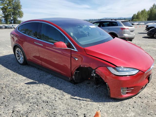 5YJXCBE27KF182781 - 2019 TESLA MODEL X Czerwony zdjęcie 4