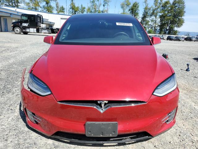 5YJXCBE27KF182781 - 2019 TESLA MODEL X Czerwony zdjęcie 5