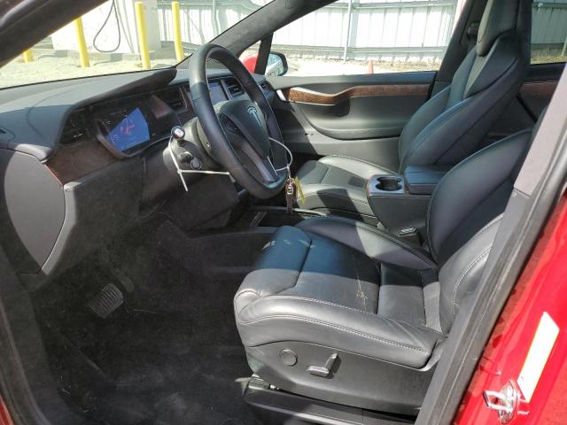 5YJXCBE27KF182781 - 2019 TESLA MODEL X Czerwony zdjęcie 7