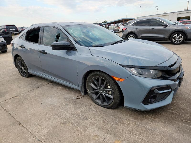 SHHFK7H62MU214659 - 2021 HONDA CIVIC EX GRAY photo 4