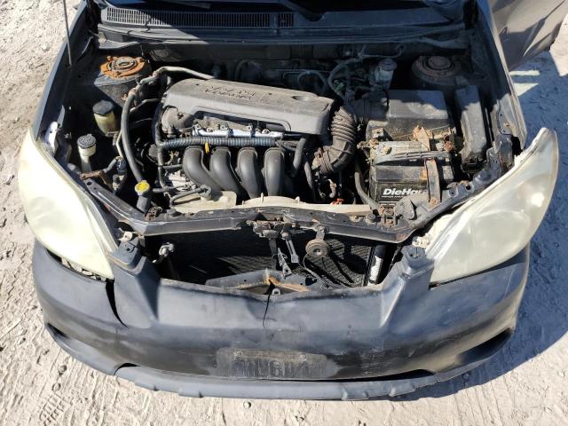 2T1KR32E45C341391 - 2005 TOYOTA COROLLA MA XR BLACK photo 12