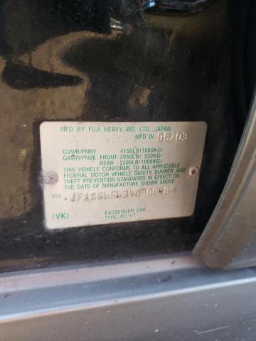 JF1SG65634G708489 - 2004 SUBARU FORESTER 2.5XS შავი ფოტო 12