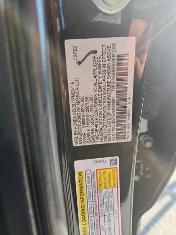 19UUB5F53NA000881 - 2022 ACURA TLX TECH A BLACK photo 12