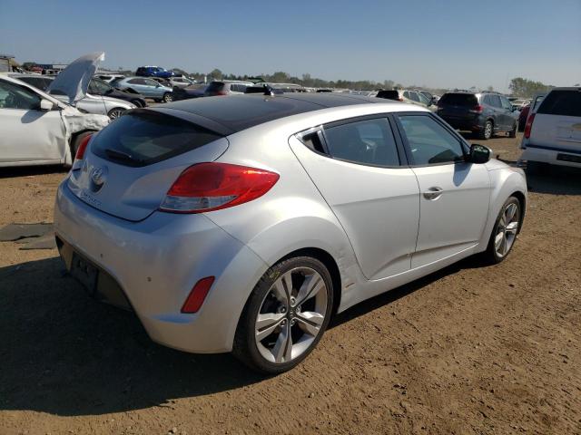 KMHTC6AD2EU191070 - 2014 HYUNDAI VELOSTER SILVER photo 3