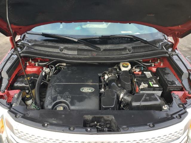 1FM5K8D85DGC87617 - 2013 FORD EXPLORER XLT წითელი ფოტო 12