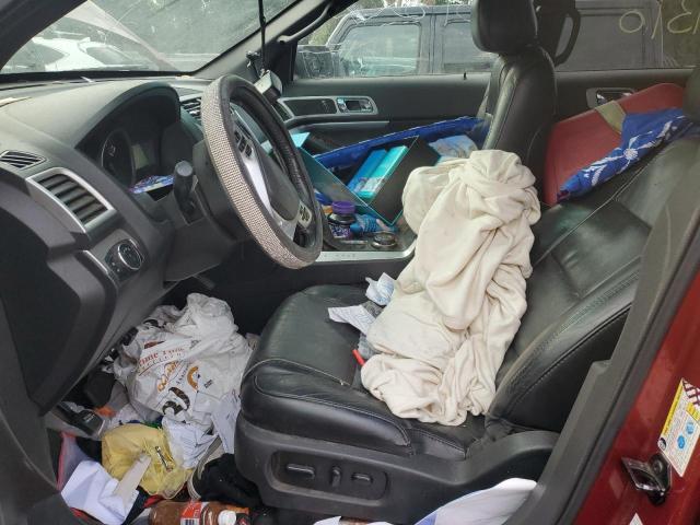 1FM5K8D85DGC87617 - 2013 FORD EXPLORER XLT წითელი ფოტო 7