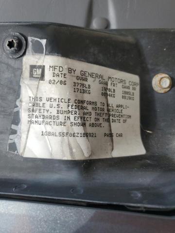 1G8AL55F06Z186921 - 2006 SATURN ION LEVEL 3 GRAY photo 12