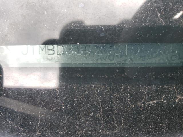 JTMBD33V285195085 - 2008 TOYOTA RAV4 RED photo 13